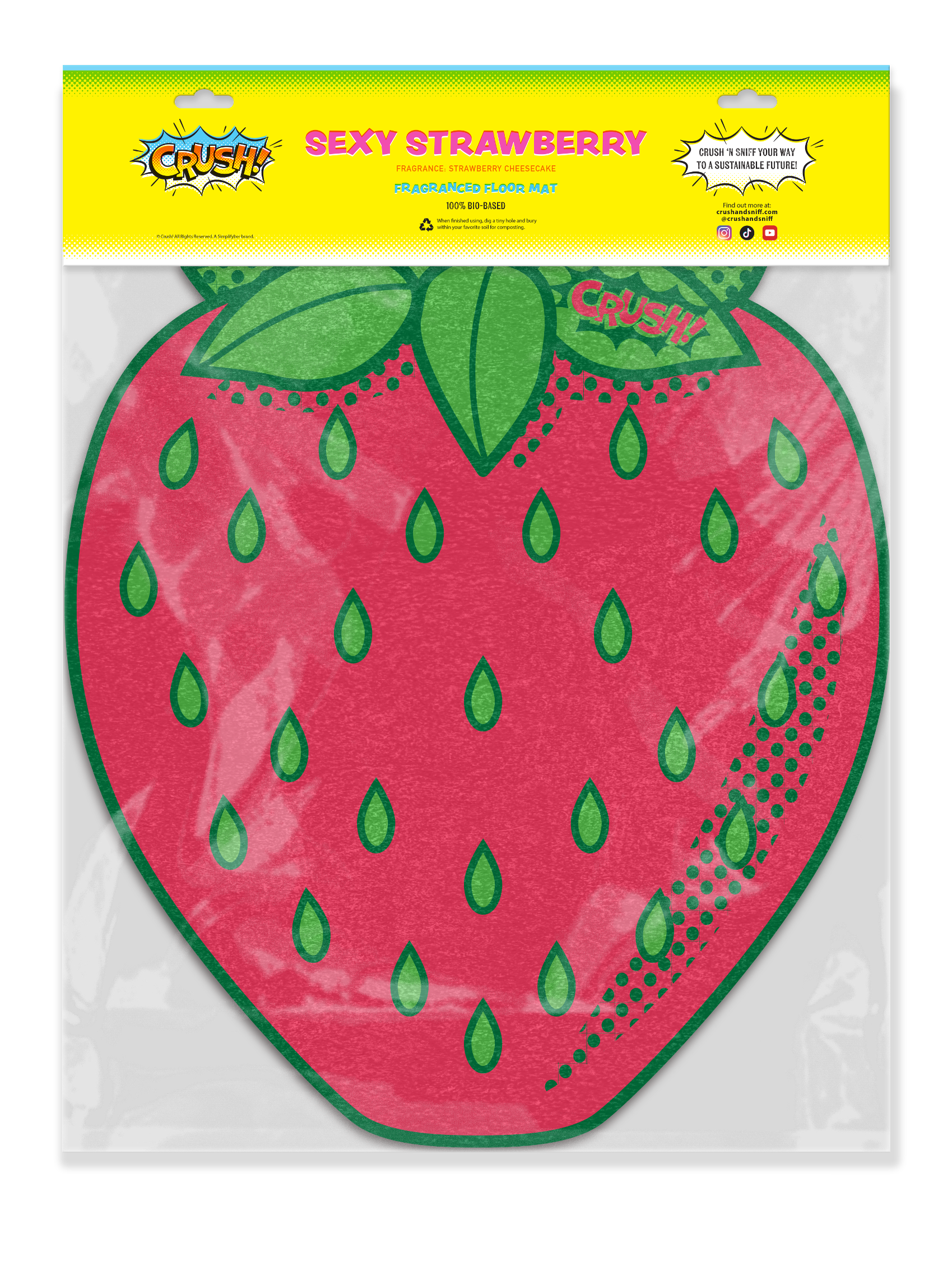 Sexy Strawberry Scented Floor Mat – CRUSH! Scented Floor Mats